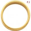 10kt Yellow 08.00 mm Flat Tapered Band