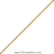 14K Gold 0.84mm Box Chain With Spring Ring