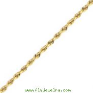 14K Gold 4.5mm Diamond Cut Quadruple Rope Chain