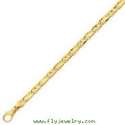 14K Gold 5.75mm Polished Fancy Link Bracelet