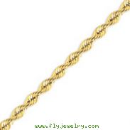 14K Gold 6mm Handmade Regular Rope Chain