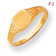 14K Gold Child's Signet Ring