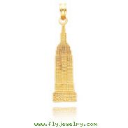 14K Gold Empire State Building Pendant