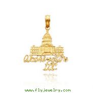 14K Gold Washington D.C. Capitol Building Pendant