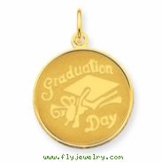 14k Graduation Day Disc Charm