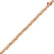 14k Rose Gold 1.7mm Rope Chain