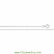 14K White 18 IN Solid Rope Chain