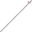 14K White Gold 1.2mm Machine-made Rope Anklet