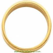 14kt Yellow 03.00 mm Flat Tapered Band