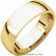 14kt Yellow 06.00 mm Light Comfort Fit Band