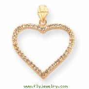 18in Gold-plated CZ Heart Necklace chain