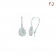 Diamond pear shape earrings
