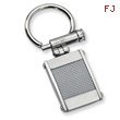 Stainless Steel Grey Carbon Fiber Key Chain