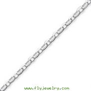 Sterling Silver 4.4mm Oval Rolo Chain Bracelet