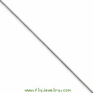 Sterling Silver .6mm Box Chain anklet