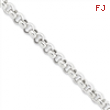 Sterling Silver 7.75mm Rolo Chain