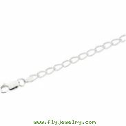 Sterling Silver 9.5 Inch Curb Anklet