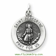 Sterling Silver St. Peregrine Medal