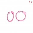 1 Pointer hoop earrings/patented snap lock