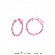 1 Pointer hoop earrings/patented snap lock