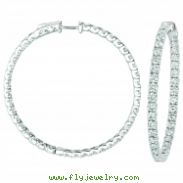 10 Pointer hoop earrings/patented snap lock