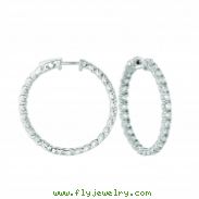 10 Pointer hoop earrings/patented snap lock