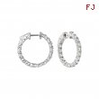 10 Pointer hoop earrings/patented snap lock