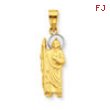 10k & Rhodium Saint Jude Charm