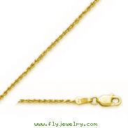 10K 1.20mm Diamond Cut Rope Chain