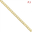 10k 6.5mm Semi-Solid Curb Link Chain