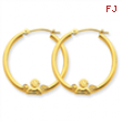 10k ANGEL HOOP EARRINGS