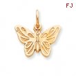 10k BUTTERFLY CHARM
