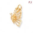 10k BUTTERFLY CHARM
