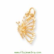 10k BUTTERFLY CHARM