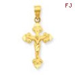 10k Crucifix Charm