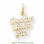 10k Daddys Little Girl Charm