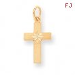 10k DI-CUT CROSS CHARM