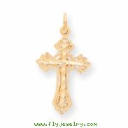 10k Diamond-Cut CROSS CHARM