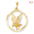 10k EAGLE IN A FRAME CHARM