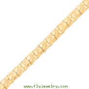 10K Gold 10.0mm NUGGET Bracelet