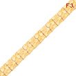 10K Gold 12.0mm NUGGET Bracelet