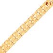 10K Gold 15.0mm NUGGET Bracelet