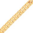 10K Gold 15.0mm NUGGET Bracelet