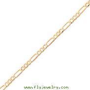 10K Gold 5.25mm Fancy Polished 8 Inch Link Bracelet