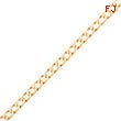 10K Gold 5mm 8 Inch Fancy Polished Link Bracelet