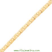 10K Gold 7.0mm NUGGET Bracelet