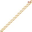 10K Gold 9mm Hand-Polished Anchor 8 Inch Link Chain Bracelet
