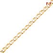 10K Gold 9mm Hand-Polished Anchor 8 Inch Link Chain Bracelet