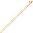 10K Gold Light Figaro Chain