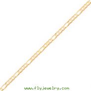 10K Gold Light Figaro Chain